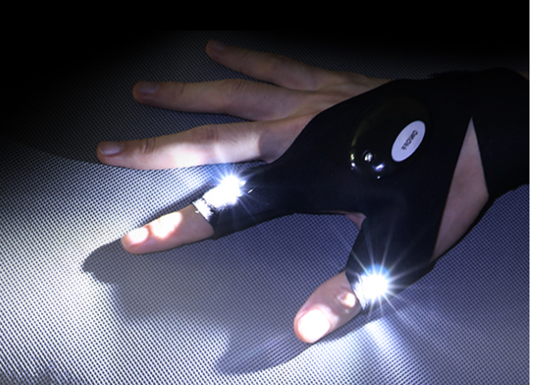 Fingerless Glove LED Flashlight