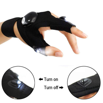 Fingerless Glove LED Flashlight