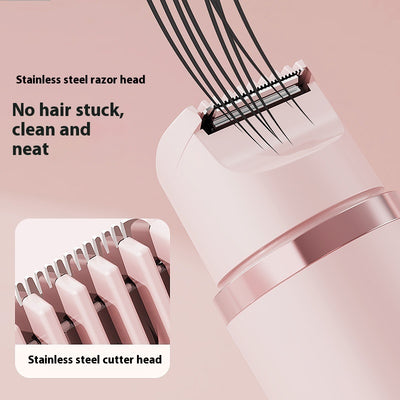 "Dual-Head Electric Shaver: Painless Epilator & Hair Removal Device for Women"