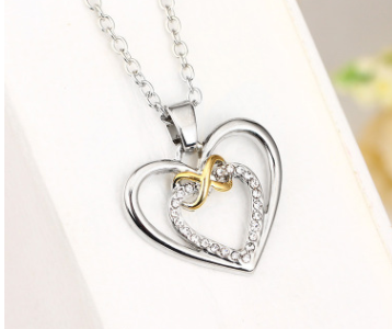 Heart Shaped Bow Necklace - Jewelry | Gadgets Creative