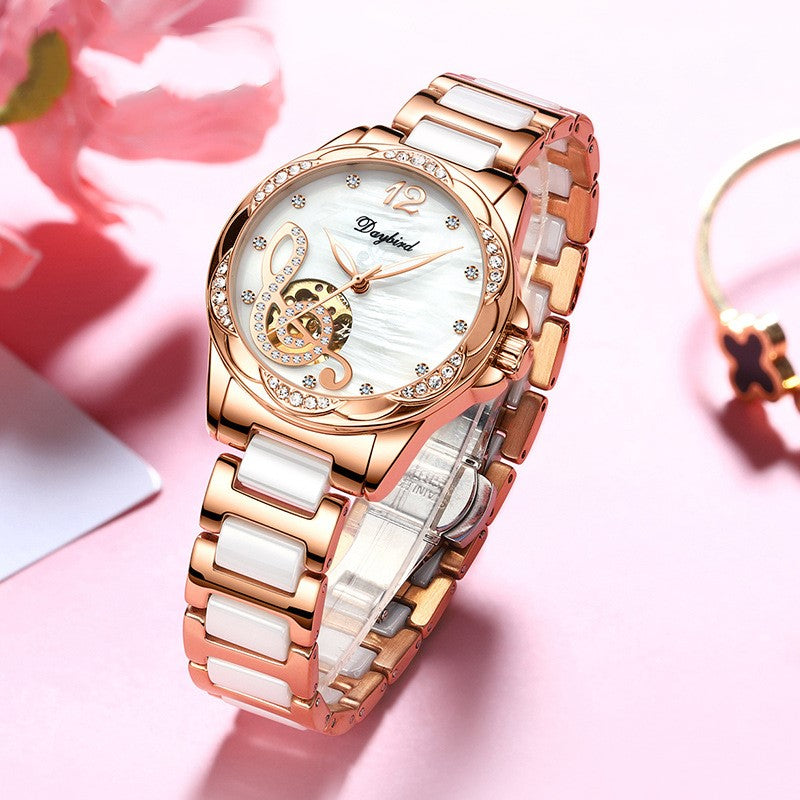 Female hollow automatic mechanical watch | Gadgets Creative