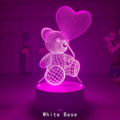 Love Bear Light 3D {Night Light Gift} | Room Lights |Gadgets Creative