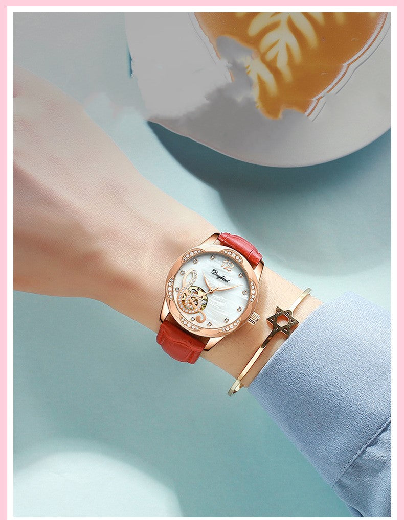 Female hollow automatic mechanical watch | Gadgets Creative