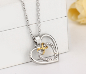 Heart Shaped Bow Necklace - Jewelry | Gadgets Creative