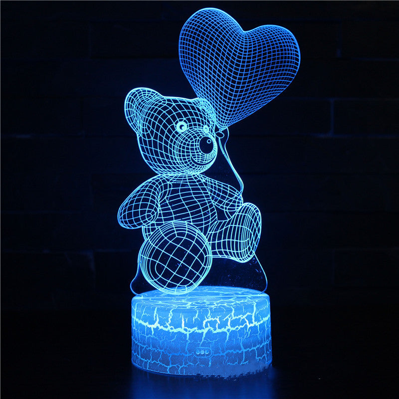 Love Bear Light 3D {Night Light Gift} | Room Lights |Gadgets Creative