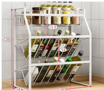 Kitchen Spice Rack Countertop Storage  Home Mobile