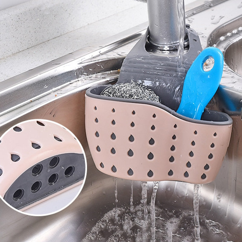 Home Storage Drain Basket Kitchen Sink Holder  | Gadgets Creative