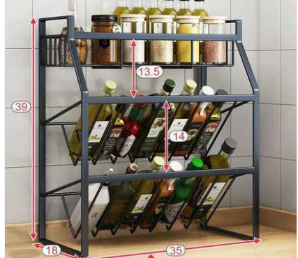 Kitchen Spice Rack Countertop Storage  Home Mobile