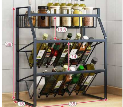 Kitchen Spice Rack Countertop Storage  Home Mobile