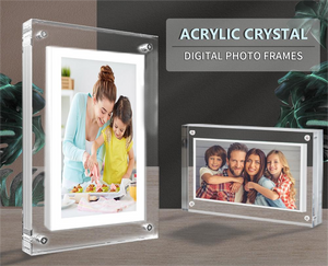 Acrylic Digital Photo Video Frame Battery New | Gadgets Creative